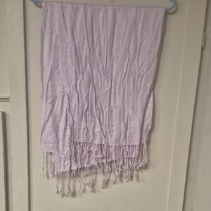 pashmina Soft Lavender Fringe Wrap Scarf